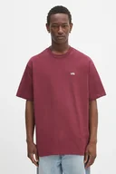 Koszulki męskie - Vans t-shirt bawełniany męski kolor bordowy z aplikacją VN000P1PBRG1 - miniaturka - grafika 1