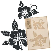 Szablony malarskie - Szablon Malarski wielokrotny // 45x65cm / Hibiskus - miniaturka - grafika 1