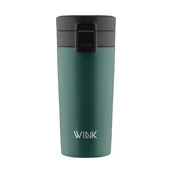 Kubki termiczne - WINK Bottle, Kubek termiczny DARK GREEN, bez BPA,  370 ml - miniaturka - grafika 1