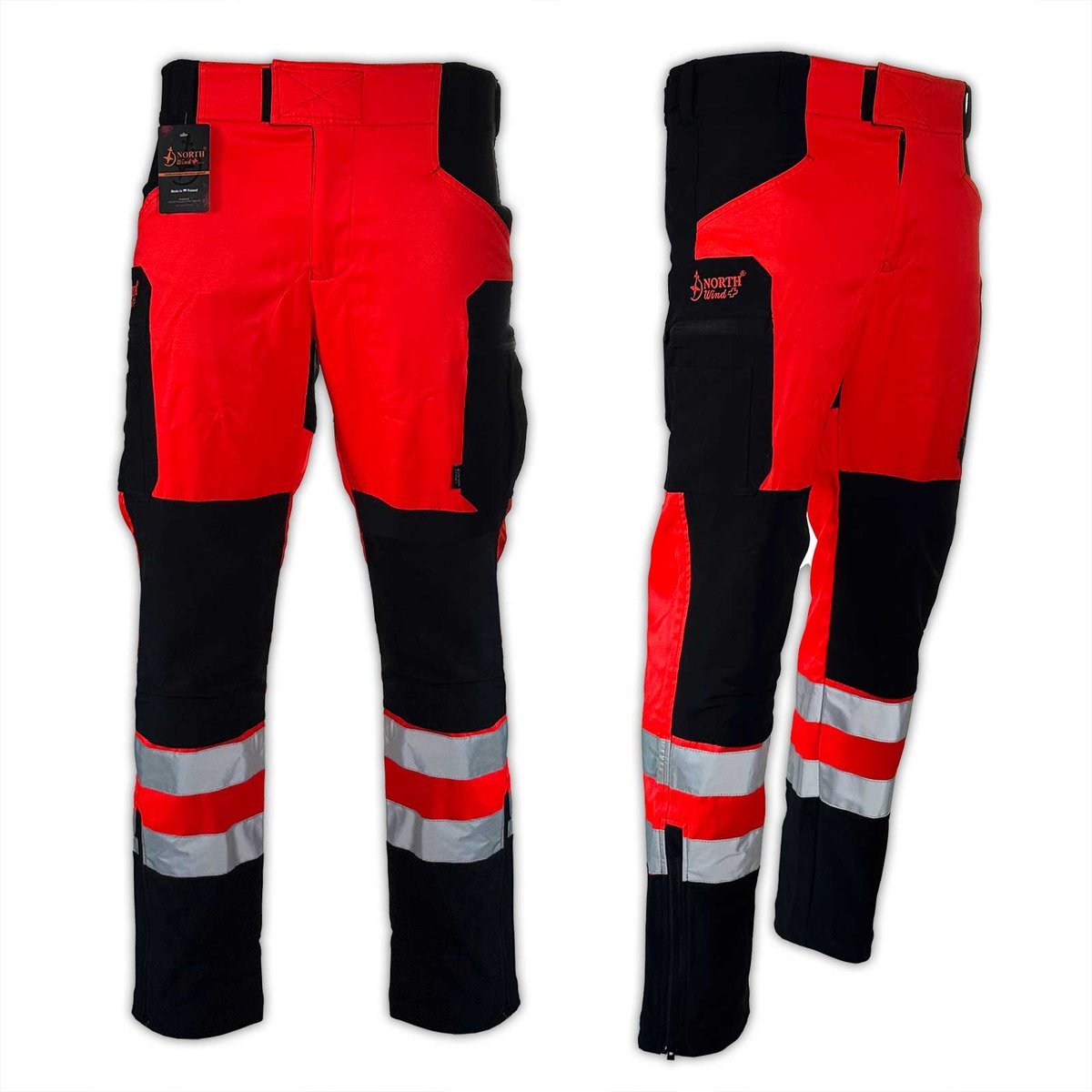 Spodnie ratownicze letnie elastyczne HYBRID North-Wind PRM-25 FLUO