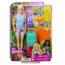 Mattel Lalka Mattel Kemping Malibu + akcesoria HDF73 GXP-811953 - Lalki dla dziewczynek - miniaturka - grafika 2