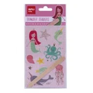 Zabawki kreatywne - Apli Kids Naklejki transferowe - syrenka - miniaturka - grafika 1