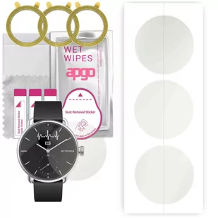 3x Folia hydrożelowa MATOWA do Withings ScanWatch - apgo Smartwatch Hydrogel MATTE Protection Ochrona na ekran smartwatcha - Akcesoria do smartwatchy - miniaturka - grafika 1