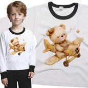 Piżamy dla dziewczynek - Piżama dziecięca Boho Misio Pluszak Pilot Samolotu Dzień Misia 86/92 - VoloDonum - miniaturka - grafika 1