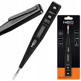 Cyfrowy próbnik napięcia 12-250 V 12 cm Neo Tools - Poziomice, łaty, miary - miniaturka - grafika 1