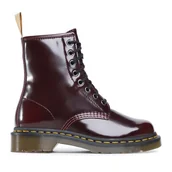 Glany damskie - Glany Dr. Martens Vegan 1460 23756600 Bordowy - miniaturka - grafika 1