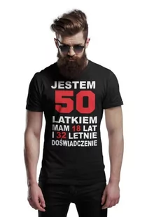 Koszulka na urodziny z napisem Jestem 50 latkiem mam 18 lat i 32 letnie doświadczenie - Gadżety dla niej i dla niego - miniaturka - grafika 1