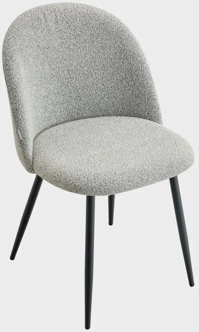 Krzesło tapicerowane FRESCA Jasnoszare HOMLA