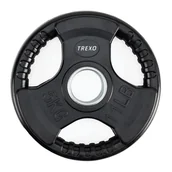 Obciążenia - Obciążenie żeliwne ogumowane TREXO czarne RW5 5 kg - miniaturka - grafika 1