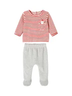 Rampersy - vertbaudet Piżama w kolorze szaro-czerwono-białym - miniaturka - grafika 1