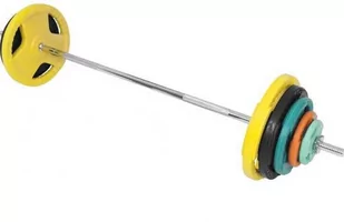 Sztanga 80 kg: gryf olimpijski + obciążenia gumowane - Sztangi - miniaturka - grafika 1