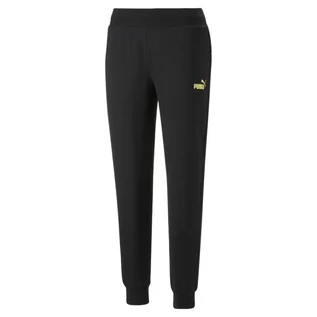 Spodnie sportowe damskie - Spodnie damskie Puma ESS+ Metallic Pants FL - grafika 1