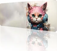 Podkładki pod mysz - Podkładka Tilt DUŻA PODKŁADKA POD MYSZKĘ Kot ze Złomowiska 80x30 TILT Gamingowa - miniaturka - grafika 1