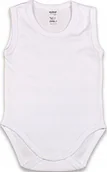 Body dla niemowląt - BODY ramiączko RAMKA Bez rękawa BIAŁE r 80 KLEKLE - miniaturka - grafika 1