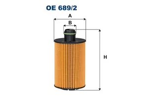 Filtron OE 689/2 FILTR OLEJU OE689/2 JEEP GRAND CHEROKEE IV , LANCIA THEMA II - Filtry oleju - miniaturka - grafika 1