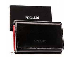 Duży portfel damski ze skóry naturalnej — 4U Cavaldi - Portfele - miniaturka - grafika 1