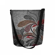 Torebki damskie - Sunlovers, Torba/listonoszka filcowa Funky, Bloom, 32x25x10 cm - miniaturka - grafika 1