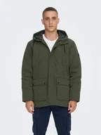 Kurtki męskie - Only & Sons Kurtka zimowa 22022654 Szary Regular Fit - miniaturka - grafika 1