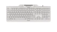 Klawiatury - CHERRY KC 1000 SC klawiatura Biuro USB QWERTZ Niemiecki Szary  1504518 - miniaturka - grafika 1