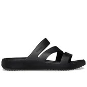 Klapki i japonki damskie - Klapki Crocs Getaway Strappy 209587-001 - czarne - miniaturka - grafika 1