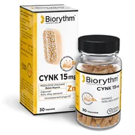 Przeziębienie i grypa - Biorythm Cynk 15 mg 30 Kapsułek - miniaturka - grafika 1