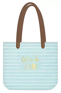 Grafik Werkstatt Shopper lniana torebka damska szczęście Ahoi, niebieska, 47,5 x 39 x 47,5 cm (szer. x wys. x gł.) - Torebki damskie - miniaturka - grafika 1