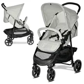 Wózki dziecięce - Wózek spacerowy spacerówka lekka podręczna Lorelli Rome szara - miniaturka - grafika 1