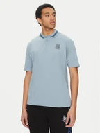 Koszulki męskie - HUGO Polo Dodac_RB 50542748 Niebieski Regular Fit - miniaturka - grafika 1
