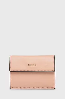 Portfele - Furla portfel skórzany damski kolor różowy - grafika 1