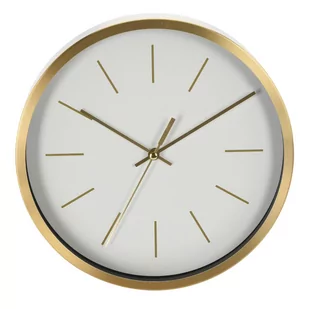 Zegar ścienny okrągły biało złoty 25 cm - Zegary - miniaturka - grafika 1