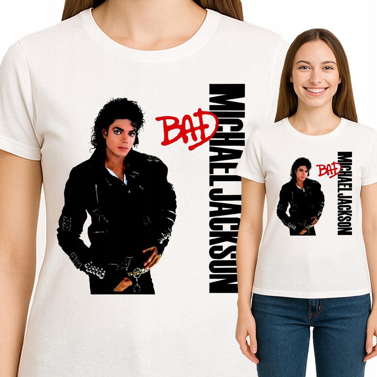 T-Shirt KOSZULKA DAMSKA MICHAEL JACKSON PREZENT M 0829