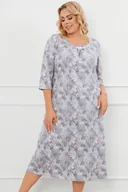 Piżamy damskie - Koszula Italian Fashion Ardila r.3/4 druk/szary - miniaturka - grafika 1