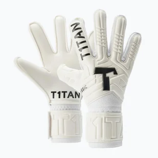 Rękawice bramkarskie dziecięce T1TAN Classic 1.0 White-Out Junior white - Piłka nożna - miniaturka - grafika 1