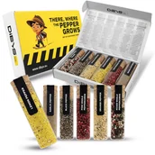 Pieprz - ZESTAW PIEPRZU 163G AROMATYCZNE PRZYPRAWY PIEPRZ RÓŻNE RODZAJE NA PREZENT - miniaturka - grafika 1