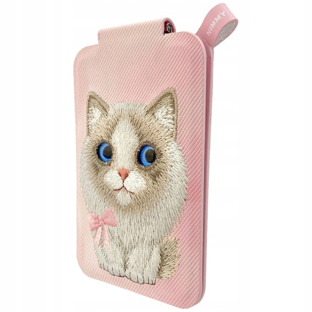 Portfel Magnetyczny Nimmy New Big-eye 2.0 Kot Ze Stojakiem Na Telefon