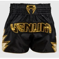 Spodnie sportowe męskie - Venum Spodenki Muay Thai Inferno Black/Gold - miniaturka - grafika 1