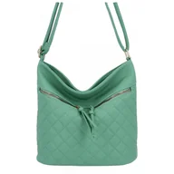 Torebki damskie - Pikowana Torebka Damska Listonoszka firmy Herisson 1052L2091 Jasno Zielona - miniaturka - grafika 1