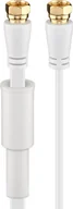 Kable - Goobay Kabel Anteny SAT 67297 [1x Złącze męskie F 1x Złącze męskie F] 85 dB 7.50 m Pozłacane wtyczki biały - miniaturka - grafika 1