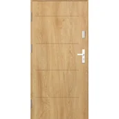 Drzwi zewnętrzne - SPLENDOOR Drzwi stalowe zewnętrzne wejściowe antywłamawiowe RC2 Komo Acoustic dąb naturalny 80 lewe - miniaturka - grafika 1