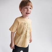 Koszulki dla chłopców - Reserved Reserved - T-shirt Kubuś Puchatek - Beżowy - miniaturka - grafika 1
