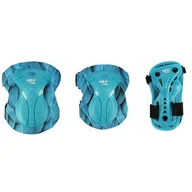 Akcesoria do skatingu - H727 ZIELONE ROZM. M ZESTAW OCHRANIACZY NILS EXTREME - miniaturka - grafika 1