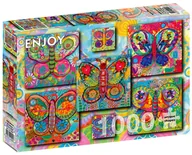 Puzzle - Enjoy, Puzzle - Kolorowe motyle, 1000 el. - miniaturka - grafika 1
