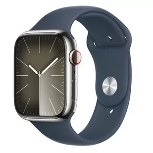 Apple Watch Series 9 GPS + Cellular 45mm Stal Sport S/M Granatowy - Smartwatch - miniaturka - grafika 1
