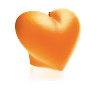 Świece - Świeca Heart Smooth Orange - miniaturka - grafika 1