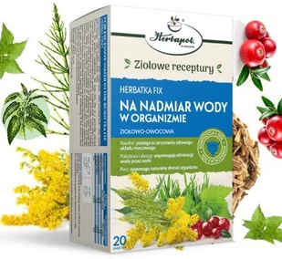 HERBATKA fix NA NADMIAR WODY w ORGANIZMIE ZIOŁA na OBRZĘKI Herbapol - Herbata - miniaturka - grafika 1