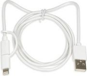 Kontrolery - Kabel Usb 2.0 iBOX IKUML2W1 microUSB+Lightning - miniaturka - grafika 1