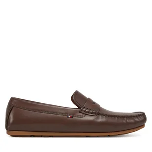 Mokasyny Tommy Hilfiger Corpoarte Hilfiger Lth Driver FM0FM04810 Brązowy - Mokasyny męskie - miniaturka - grafika 1