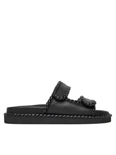 Badura Klapki BURDOCK-124AL0955 Czarny - Klapki i japonki damskie - miniaturka - grafika 1