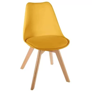 Atmosphera Krzesło tapicerowane Baya żółte DD.13298 - Krzesła - miniaturka - grafika 1