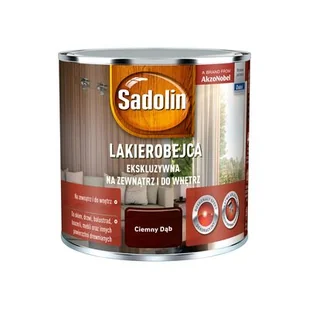 Lakierobejca Ekskluzywna Ciemny Dąb 0,25 l Sadolin - Farby i impregnaty do drewna - miniaturka - grafika 1
